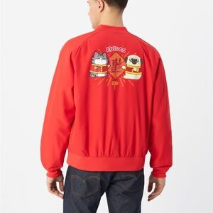 BNWT Adidas G85182 Neo Wuhuang Bomber Jacket Vivid Red XXL